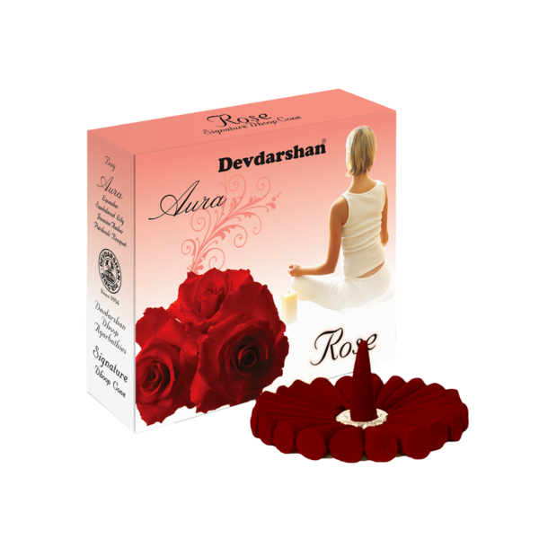 Dev Darshan Gulab Dhoop Cone 350 GM