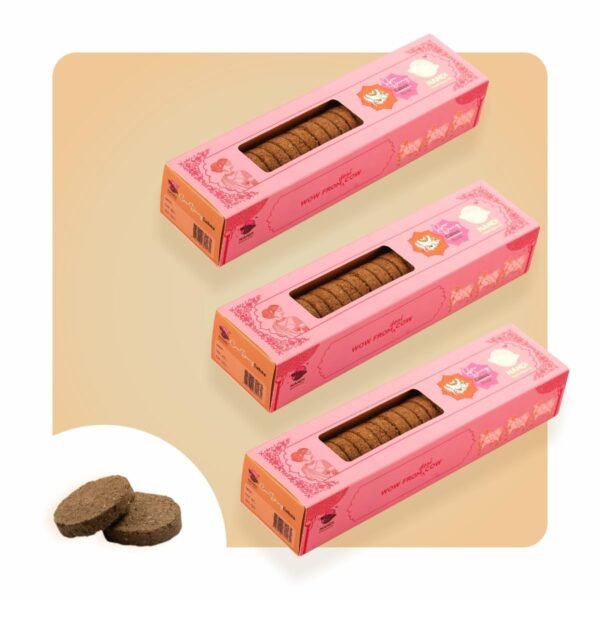 Nandi Panchgavya Cow Dung Cakes Rose 230GM