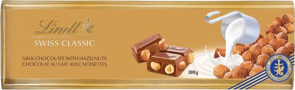 LindtSwissClassicMilkChocolateHazelnuts100GM