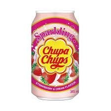 Chupa Chups Sparkling Strawberry Cream 345ML-mrp-150-osp-125
