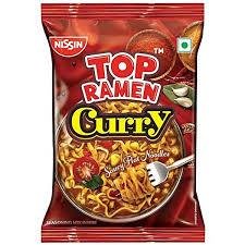 Nissin Top Ramen Curry Saucy Flat Noodles 70GM-mrp-20-osp-20
