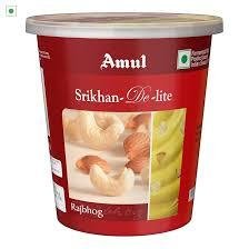 Amul Shrikhand De-lite Rajbhhog 500G-mrp-130-osp-128