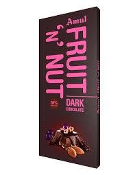 Amul Fruit 'N' Nut Dark Chocolate 150G-mrp-200-osp-200