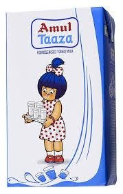Amul Taaza Tetra Pack 1 L-mrp-74-osp-74