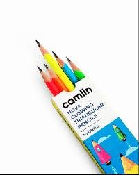 Camlin Nova Glowing Triangular Pencils 10 PCS-mrp-60-osp-54