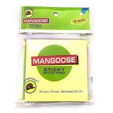 Mangoose Sticky Note Pad 100 PCS-mrp-55-osp-55