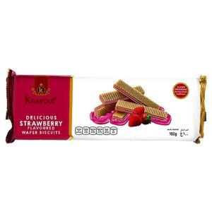 Kravout Strawberry Wafer Biscuits 100G