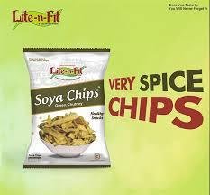 Lite N Fit Soya Chips Green Chutney 200 GM-mrp-60-osp-45