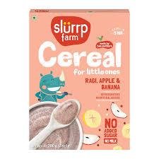 Slurrp Farm Cereal Ragi Apple & Banana 200G-mrp-349-osp-305
