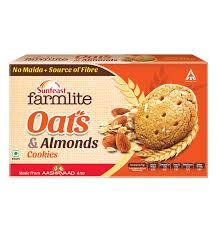 Sunfeast Farmlite Oats & Almonds Cookies 75G-mrp-30-osp-30