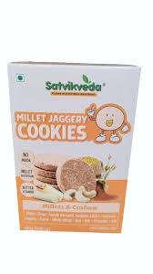 Satvikveda Millet Jaggery Cookies 100G-mrp-99-osp-95