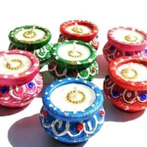 Candles Matki Mix Colours 1Packet