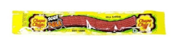 Chupa Chups Sour Belts Cola Soft Candy 9 GM