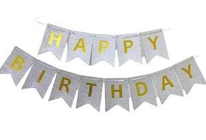 HBD Happy Birthday Banner Gilter 1PC