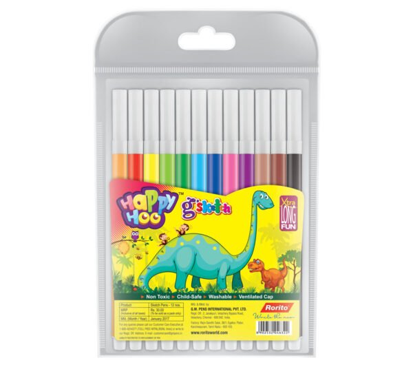 Rorito Happy Hoo Gsketch Red/Black/Blue 1 Pc