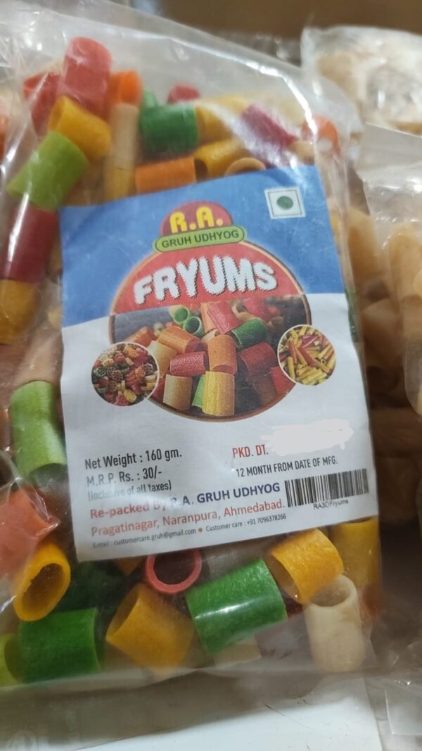 R.A. Gruh Udhyog Fryums 160G