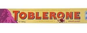 Toblerone Milk Chocolate With Raisins 100G