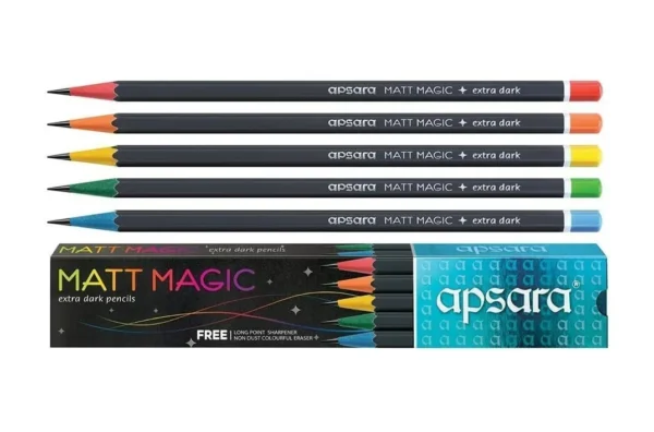 Apsara Matt Magic Extra Dark Pencils