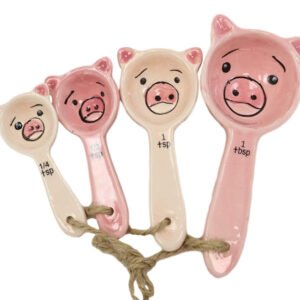 Toy Spoon Set Pink Pig 1Packet