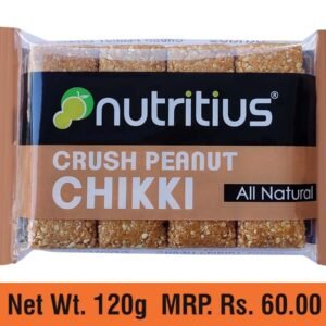 Nutritius Crush Peanut Chikki 120 GM