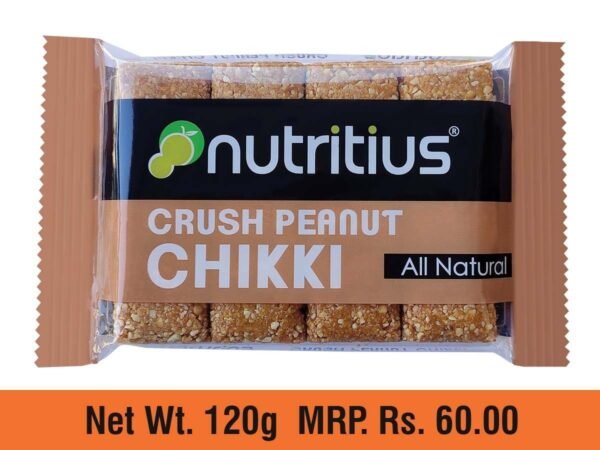 Nutritius Crush Peanut Chikki 120 GM