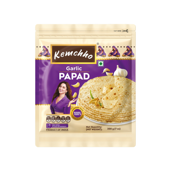 Kemchho Garlic Papad 200gm