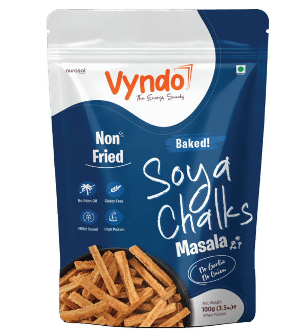 Vyndo Baked Soya Chailks Masala 100G