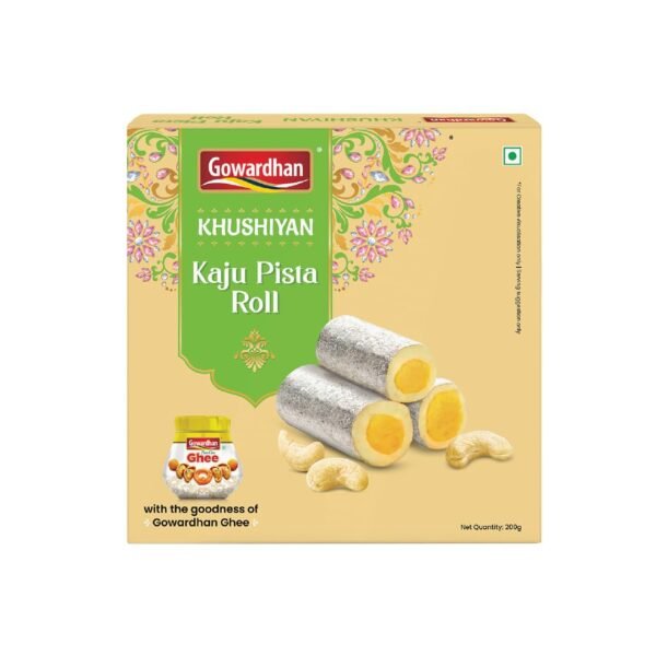 Gowardhan Kaju Pista Roll 200 g
