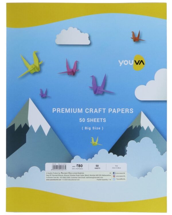 Youva Premium Craft Papers Big 50Shts
