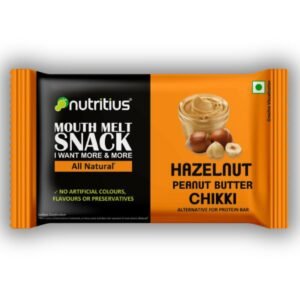Nutritius Hazelnut Peanut Butter Chikki 125 GM