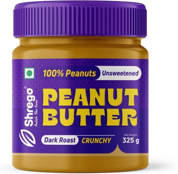 Shrego Peanut Butter Dark Raost Crunchy 325G