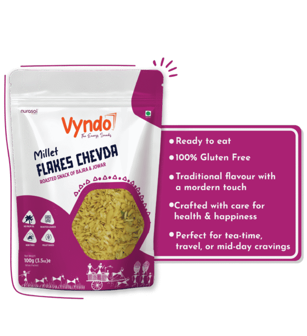 Vyndo Millet Flakes Chevda 100 G