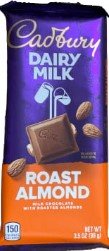 Cadbury Dairy Milk Roast Almond 75G