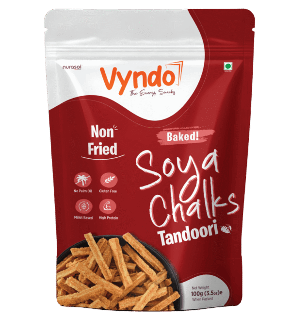 Vyndo Baked Soya Chalks Tandoori 100G