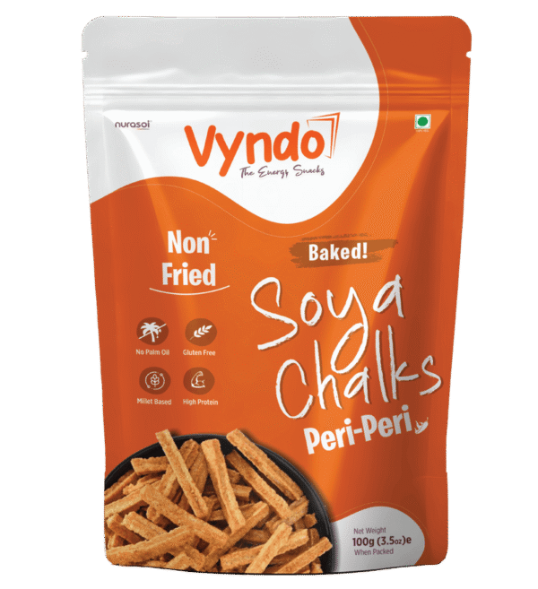 Vyndo Baked Soya Chalks Peri Peri 100G