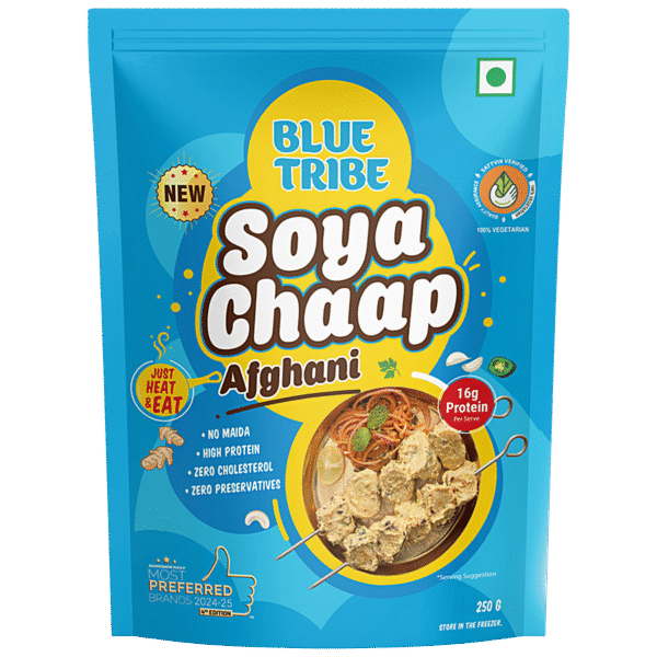 Blue Tribe Afghani Soya Chaap 250 GM