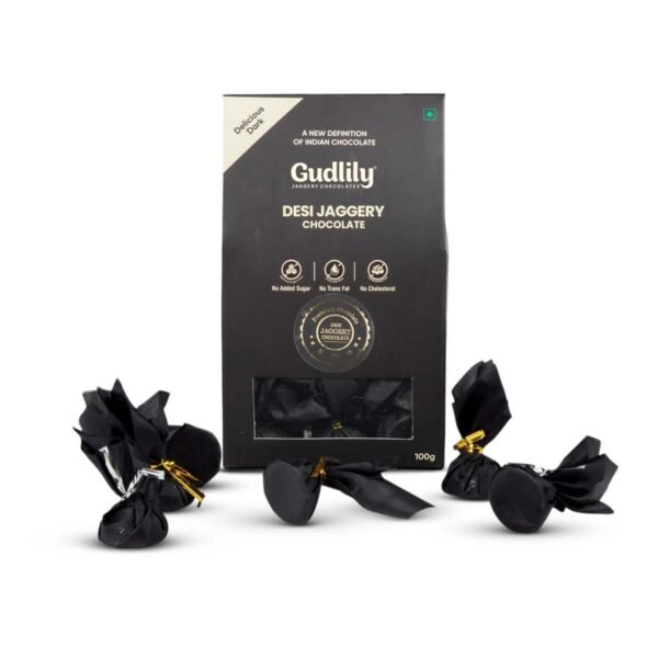 Gudlily Delicious Dark Jaggery Choclate100 GM