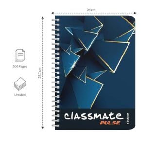 Classmate Pulse 6 Subject Spiral Notebook