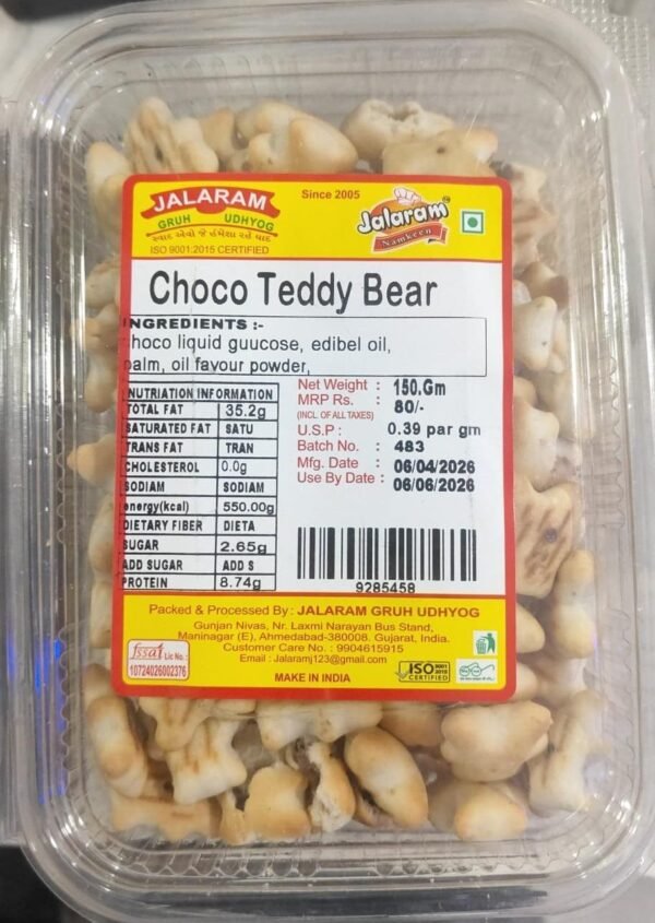 Jalaram Namkeen Choco Teddy Bear 150G