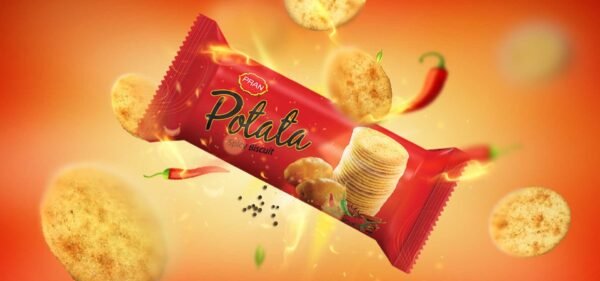 Pran Potato Spicy Biscuits 75G