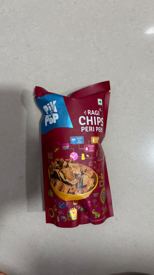 Pik N Pop Ragi Chips Peri Peri 50GM