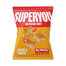 SUPERYOU MULTIGRAIN CHIPS   CHEESE AND TOMATO